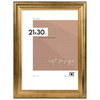 Ramka drewniana złota na zdjęcia DRL N Z 21x30 cm