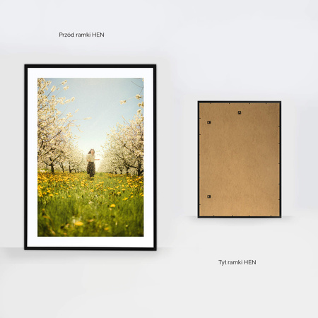 Czarna ramka na zdjęcia 70x100 cm HEN 2