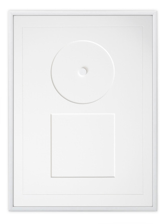 Biała ramka na płytę CD z okładką - 30x40 cm