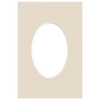 Passe partout 10x15 (6x9) OWAL BEŻOWE CRAFT