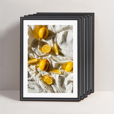 Pakiet 5 szt. czarnych ramek drewnianych na zdjęcia DRWA 2 21x30 cm