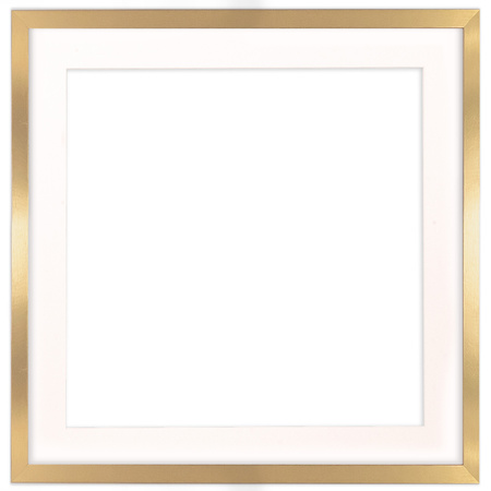 Złota ramka na zdjęcia HEN PASS Z 50x50 cm z passe partout (40x40 cm)