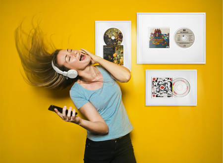 Biała ramka na płytę CD - 21x30 cm