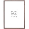 Ciemnobrązowa ramka drewniana DRWA 44 40x50 cm