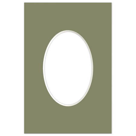 Passe partout 10x15 (6x9) OWAL ZIELONY EVERGREEN