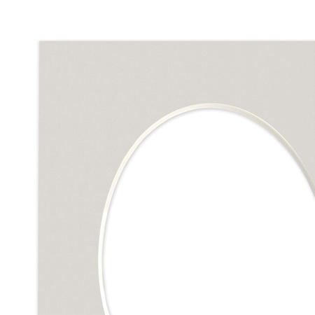 Passe partout 10x15 (6x9) OWAL SZARY FOG