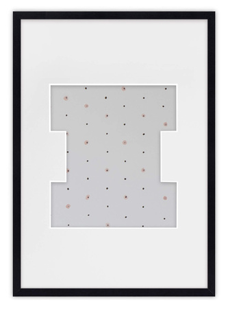 Ramka na zdjęcia LITERKA "I" 21x30 cm czarna z białym passe partout