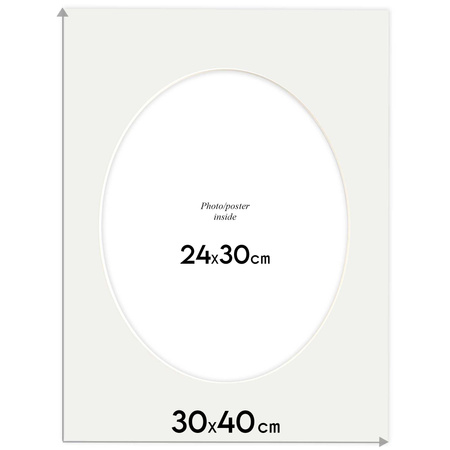 Passe partout 30x40 (24x30) OWAL BEŻOWE DUNE