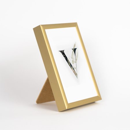 Pakiet 5 szt. złotych ramek aluminowych na zdjęcia ROYALL 10x15 cm