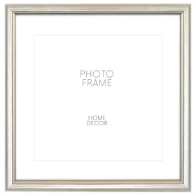 Srebrna ramka drewniana na zdjęcia DRWA FS 15x15 cm