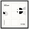 Foto Galeria 40x40 cm czarna Ramka na 9 zdjęć 10x10 cm z Passe Partout