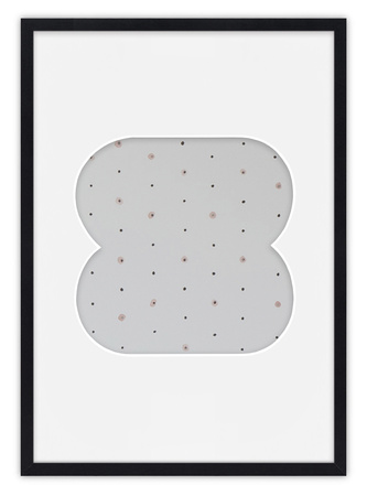 Ramka na zdjęcia CYFERKA "8" 21x30 cm czarna z białym passe partout