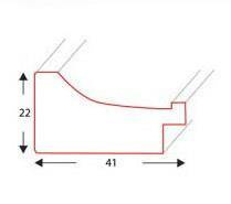 Ramka drewniana na zdjęcia DRZG D 2 50x60 cm