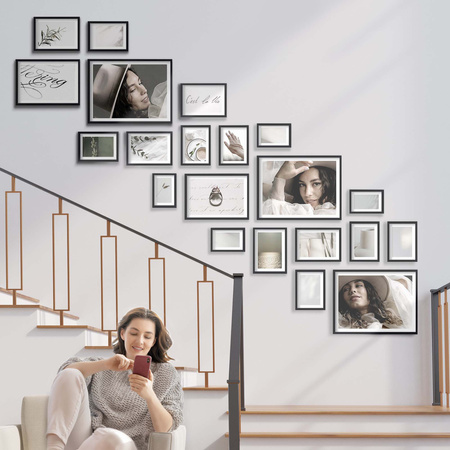 Zestaw ramek PINIA 2 GF0035 L- galeria ramek na 21 zdjęć