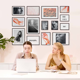 Zestaw brązowych ramek galeria Pinia 4 GF0001