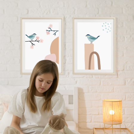 Kremowa ramka drewniana PINIA 04 30x40 cm