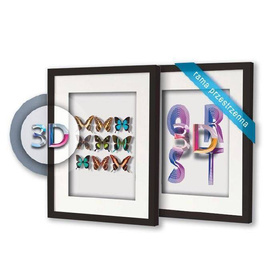 Czarna ramka przestrzenna EXPO 3D MAX 50x70 cm (40x50cm)