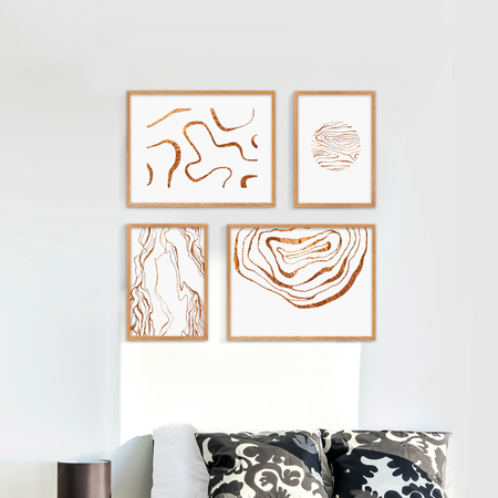 Zestaw dębowych ramek galeria PINIA 00 GF0003