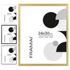 Złota ramka aluminiowa QAL 24x30 cm