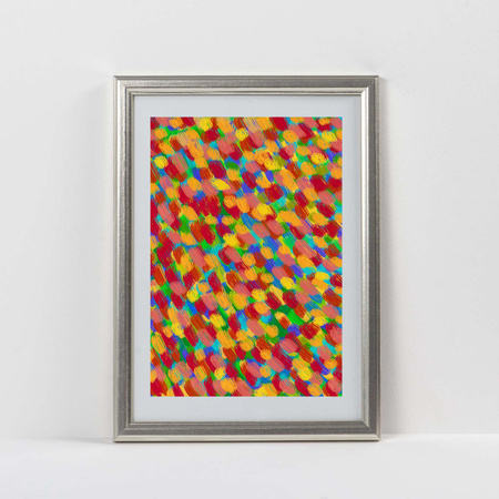 Pakiet 5 szt. srebrnych ramek drewnianych na zdjęcia DRWA FS 10x15 cm