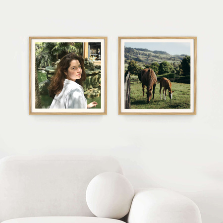 Ramka na zdjęcia 50x50 cm w dębowym kolorze FDM 02