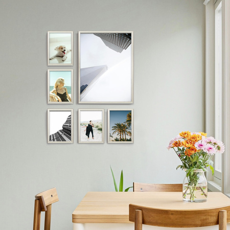 Zestaw srebrnych ramek galeria PRESTO S GF0002