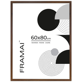 Brązowa ramka na zdjęcia HEN 4 60x80 cm