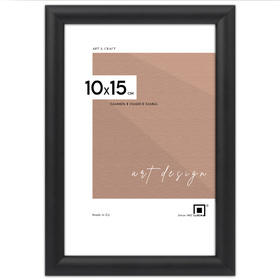 Czarna ramka drewniana na zdjęcia EKO 2 10x15 cm