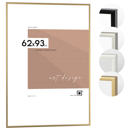 Złota ramka aluminiowa na zdjęcia Royall 62x93 cm