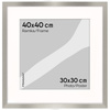 Srebrna ramka na zdjęcia HEN PASS S 40x40 cm z passe partout (30x30 cm)