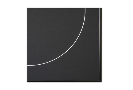 Czarna ramka na płytę winylową o rozmiarze 40x40 cm