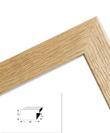 Ramka dębowa na zdjęcia DAB T 0 40x50 cm