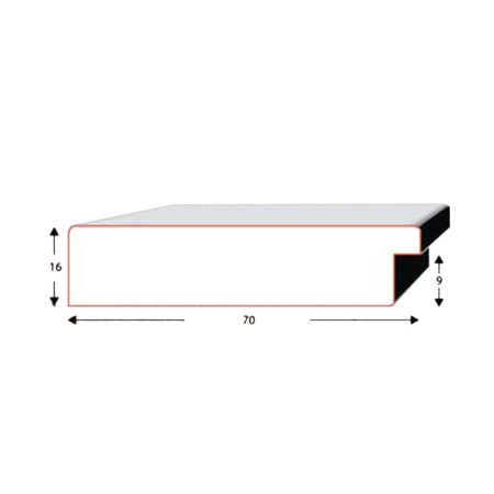 Lustro nowoczesne w ramie