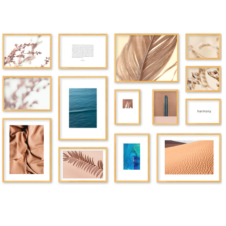 Zestaw naturalnych ramek galeria Pinia 0 GF0001