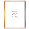 Złota ramka drewniana na zdjęcia DRWA FZ 30x40 cm