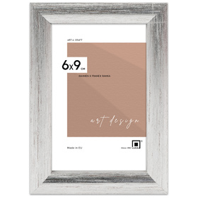 Srebrna ramka drewniana na zdjęcia EKO S2 6x9 cm