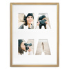 Ramka MAMA 30x40 cm w kolorze jasnego drewna z białym passe partout