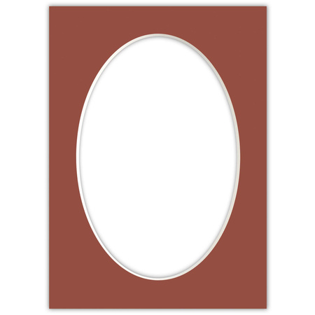 Passe partout 13x18 (10x15) OWAL CZERWONY CAYENNE