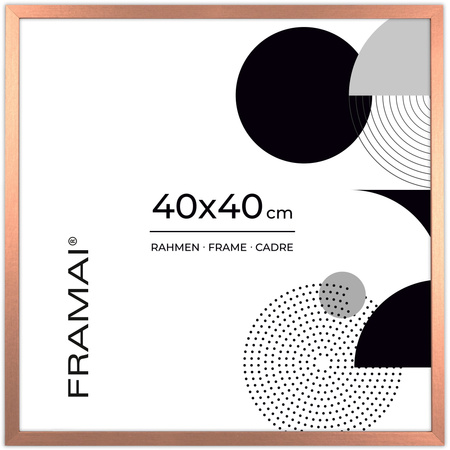 Miedziana ramka na zdjęcie LUX M 40x40 cm