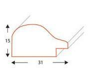Ramka drewniana na zdjęcia DRL B 10 40x50 cm