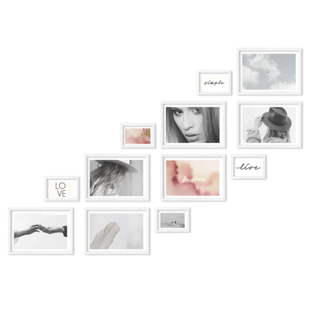 Zestaw ramek PINIA 1 GF0032 R - galeria ramek na 12 zdjęć