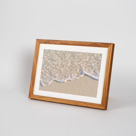 Jasno brązowa ramka drewniana PINIA 10 - 15x21 cm