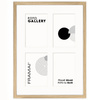 Foto Galeria 30x40 cm kolor dębowy Ramka na 4 zdjęcia 10x15 cm z Passe Partout