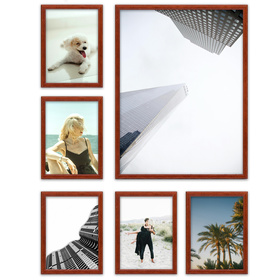 Zestaw brązowych ramek galeria PRESTO 5 GF0002