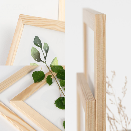 Ramka z drewna surowego na zdjęcia RAW 30x30 cm