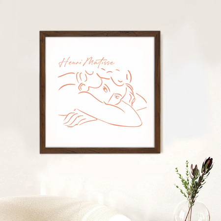 Brązowa ramka na zdjęcia HEN 4 40x40 cm