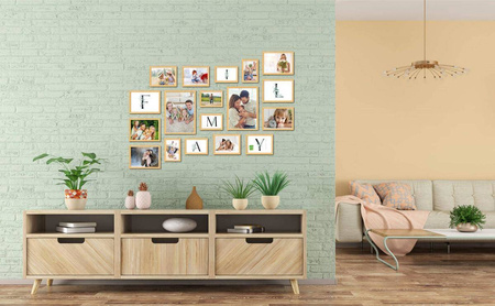 Zestaw naturalnych ramek galeria 0 GF0006