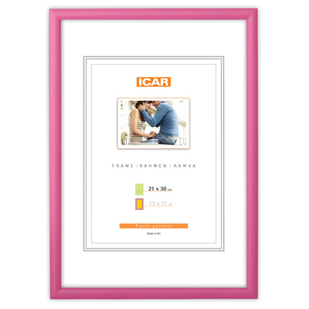 Różowa ramka drewniana na zdjęcia EKO 6 10x15 cm