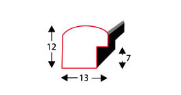 Zestaw białych ramek - galeria HIT 01 GF0009 - CORNER