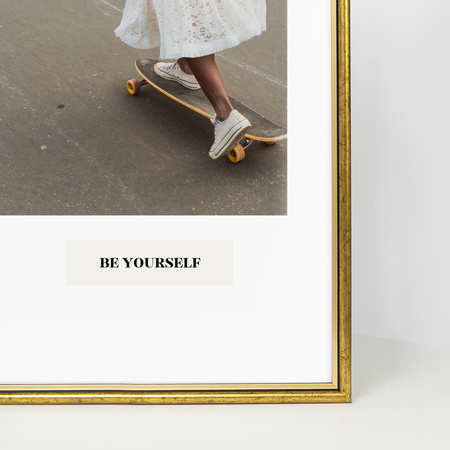 Ramka drewniana złota na zdjęcia DRI CL Z 30x45 cm